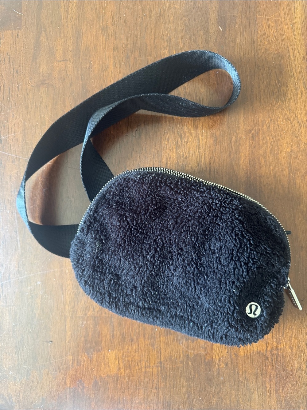 lululemon athletica Black Sherpa Crossbody Pouch